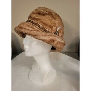 Vintage 60s Stetson Fedora Faux Fur Size Small